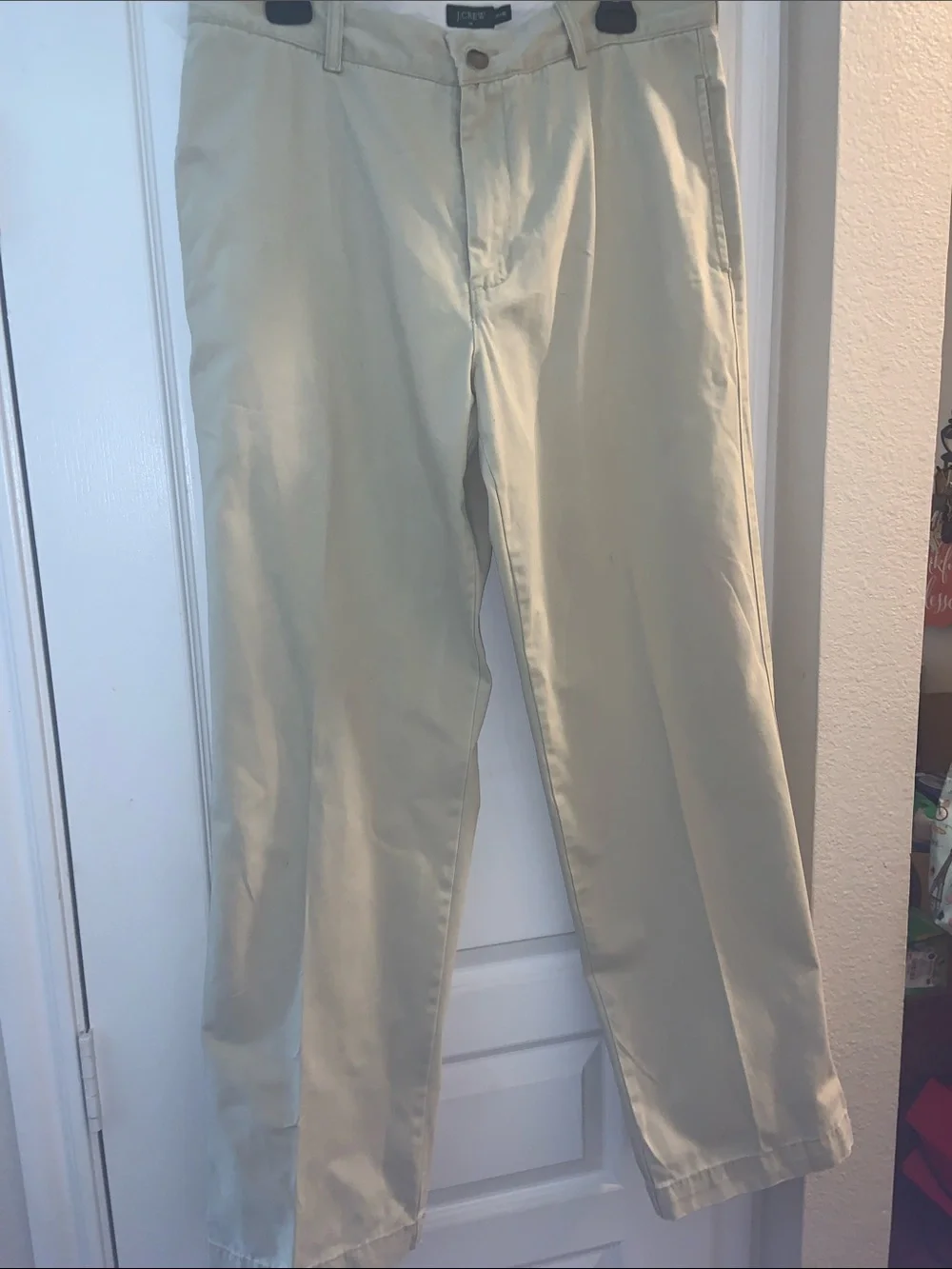 J. Crew Men's Chino Pants in Light Beige